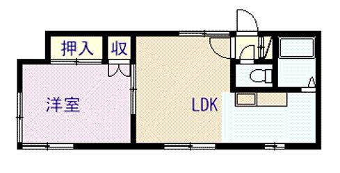 サンステージ122(1LDK/2階)の間取り写真