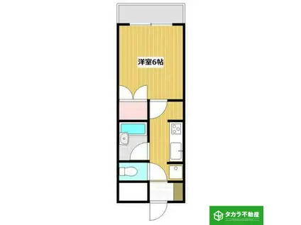 インテリジェントコーポNO8(1K/2階)の間取り写真