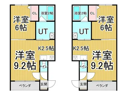 CHOUETTE(1LDK/1階)の間取り写真