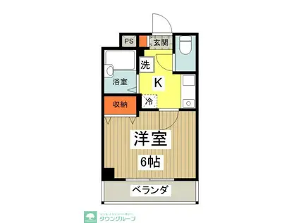 びおら女子学生寮(1K/2階)の間取り写真