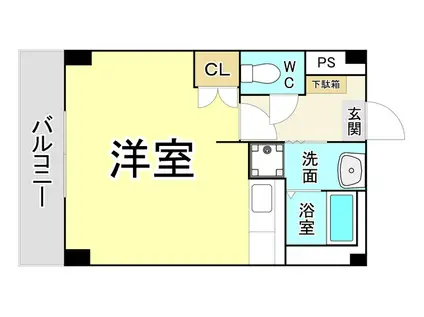 ビレッジハウス沼小柳 4号棟(ワンルーム/1階)の間取り写真