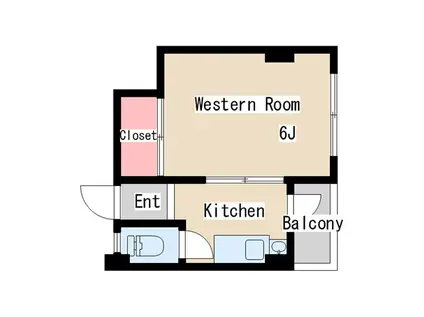 丸吉マンション(1K/3階)の間取り写真