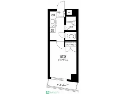 阿佐ヶ谷北MTビル(1K/3階)の間取り写真