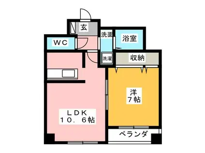 ドルチェ京橋壱番館(1LDK/7階)の間取り写真