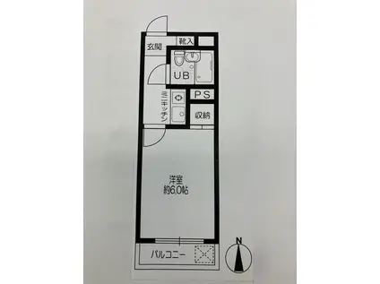 エレガンス大島(1K/2階)の間取り写真