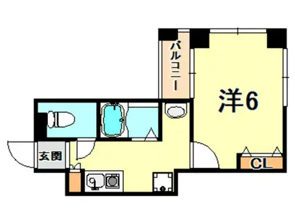 CITYSPIRE神戸元町II(1K/5階)の間取り写真