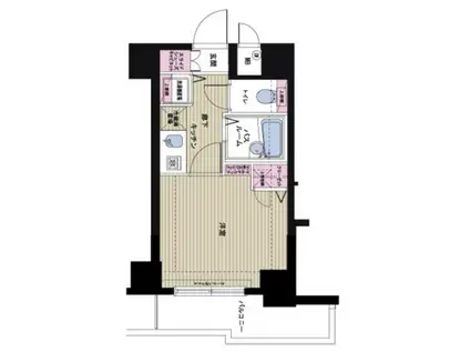トーシンフェニックス日本橋人形町(1K/2階)の間取り写真