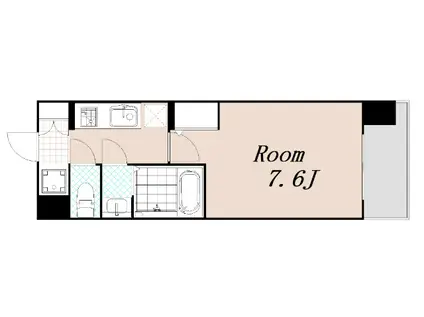 リッツ加島(1K/5階)の間取り写真