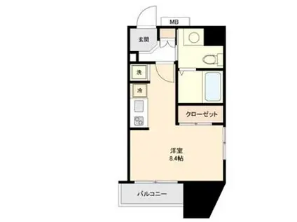 ライブコート丸の内(ワンルーム/4階)の間取り写真