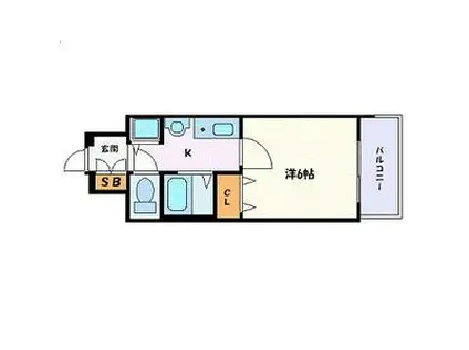 プレサンス桜通アベニュー(1K/7階)の間取り写真