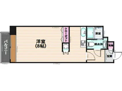 エステート・モア・日赤AV(1K/2階)の間取り写真