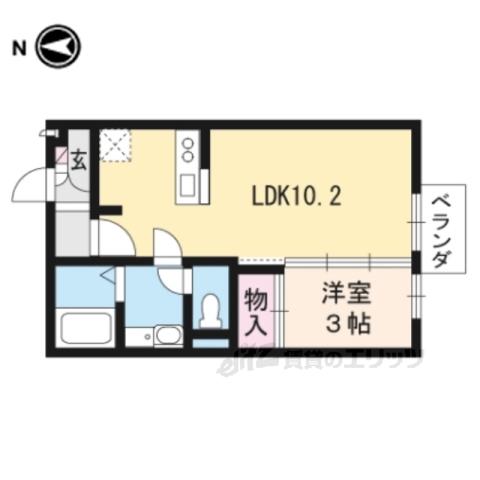 アーバンスクエアⅠ(1LDK/1階)の間取り写真