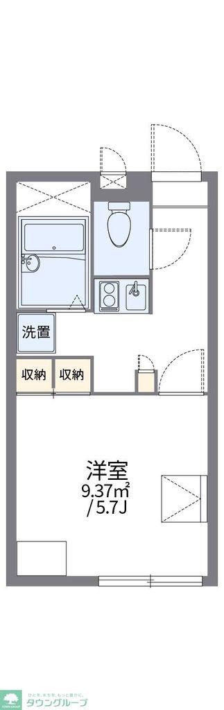 レオパレス長左衛門II(1K/2階)の間取り写真