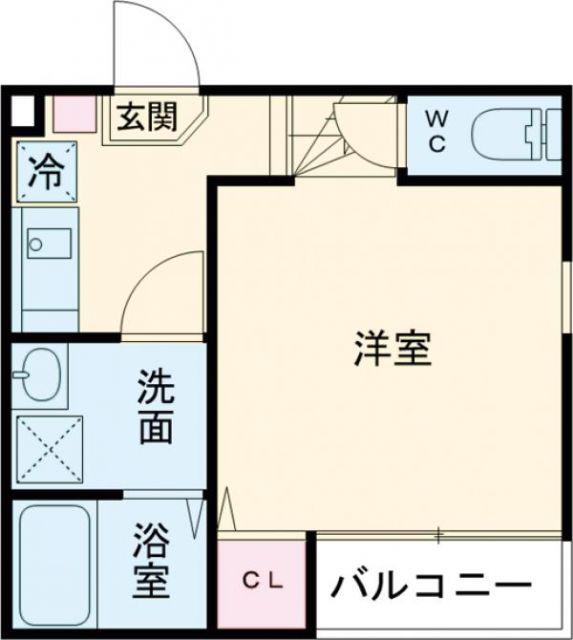 HALE MAHALO(1K/2階)の間取り写真