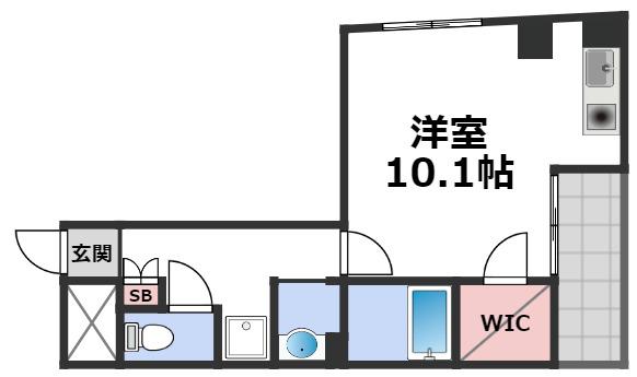 M´プラザ布施弐番館(1K/4階)の間取り写真