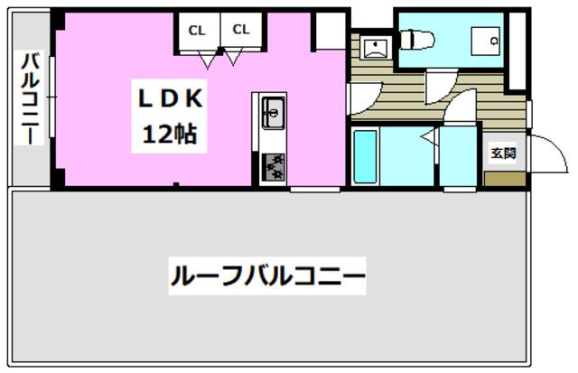 山崎第3マンション(ワンルーム/5階)の間取り写真
