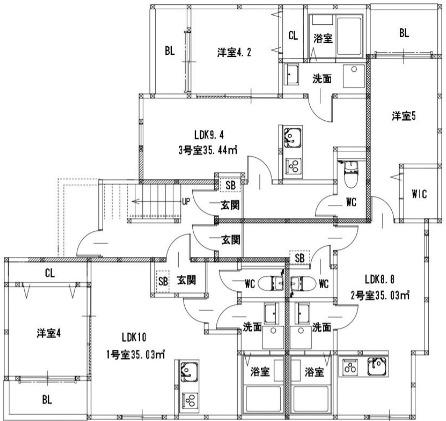 仲畑3丁目AP(1LDK/2階)の間取り写真