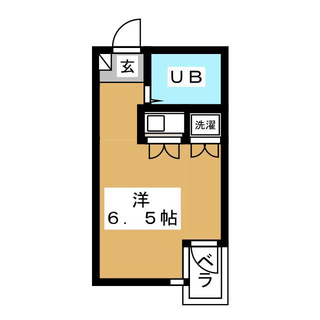 グレースハイツ妙蓮寺(ワンルーム/2階)の間取り写真