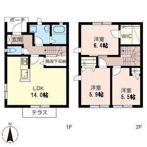 フォーシーズンズ宝ヶ池(3LDK/1階)の間取り写真