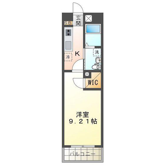 GRANDUKE SUZUKA(1K/5階)の間取り写真