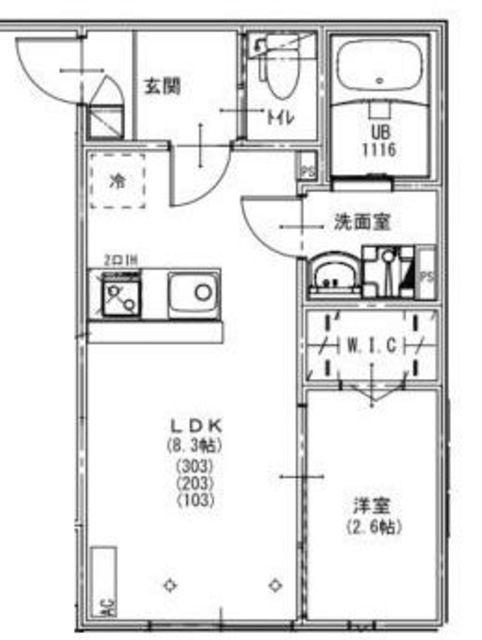 KEIAI RESIDENCE 北戸田IV(1LDK/3階)の間取り写真