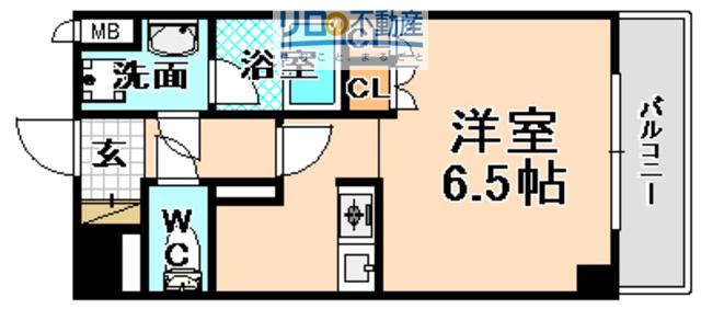 サカトII(ワンルーム/2階)の間取り写真