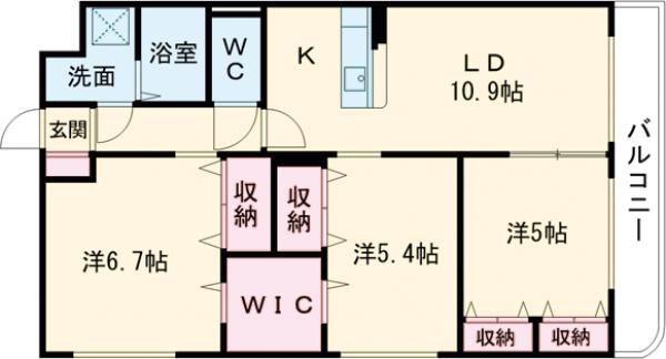 ユーミー桜(2LDK/2階)の間取り写真