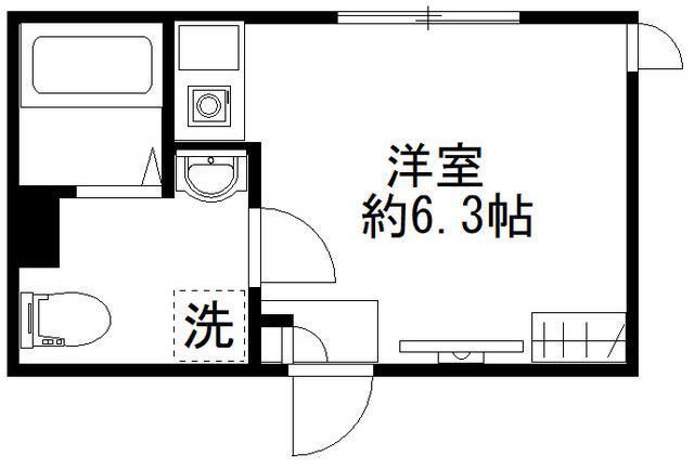 シエルコート大森西(ワンルーム/3階)の間取り写真