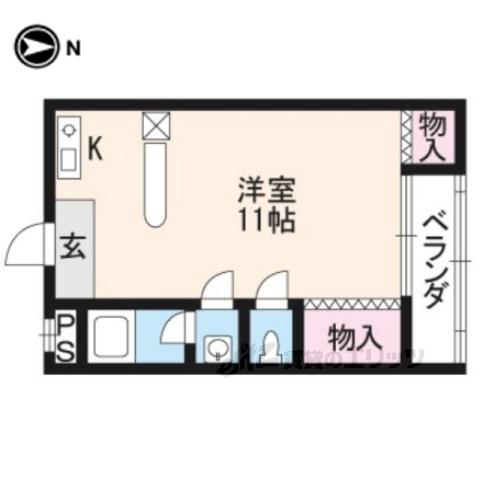 31STメイフラワー(ワンルーム/4階)の間取り写真