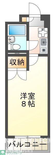 アーツハイム(1K/3階)の間取り写真