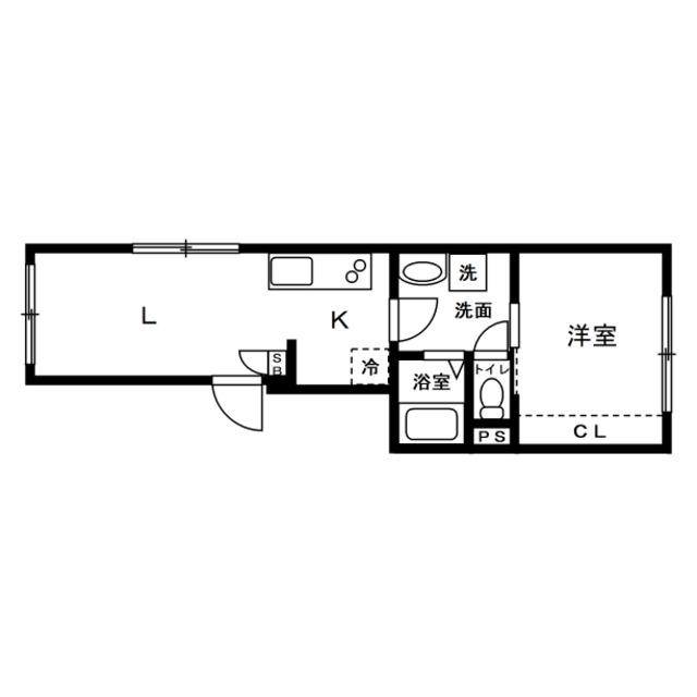 三ノ輪レーベルブルーム(1LDK/5階)の間取り写真