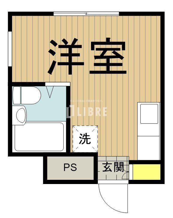 タカミマンション(ワンルーム/2階)の間取り写真
