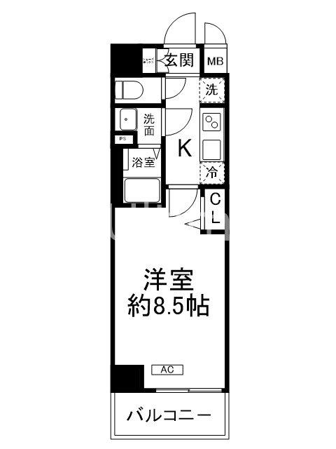 SOL CREST TAPP 伏見(1K/3階)の間取り写真