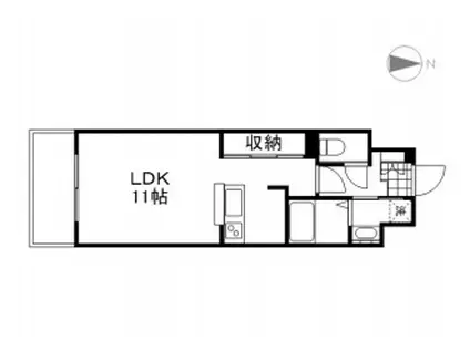 グランデ大森II(ワンルーム/4階)の間取り写真