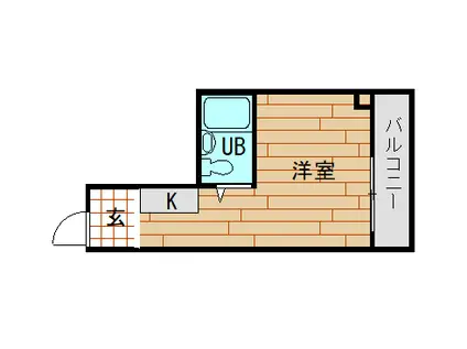 シティプラザ海老江(ワンルーム/4階)の間取り写真