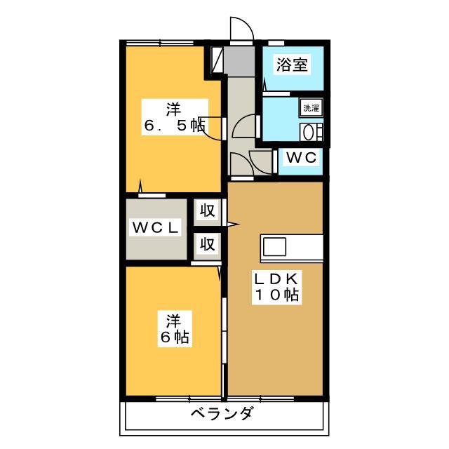 サンパティーク・T(2LDK/1階)の間取り写真