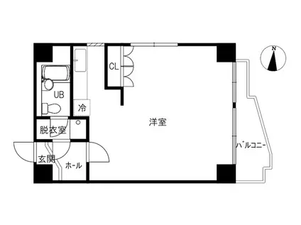 パレス桜通(ワンルーム/5階)の間取り写真