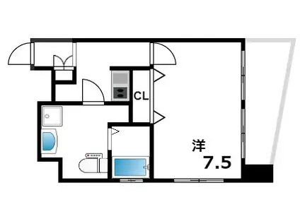 DOLCE VITA 王子公園(1K/6階)の間取り写真