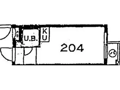 トップ池袋第3(ワンルーム/2階)の間取り写真