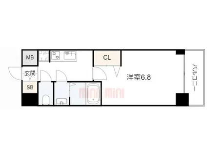 プレサンス ハーバーランド アンド・シー(1K/7階)の間取り写真