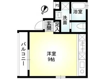 リシェス橋本(ワンルーム/3階)の間取り写真