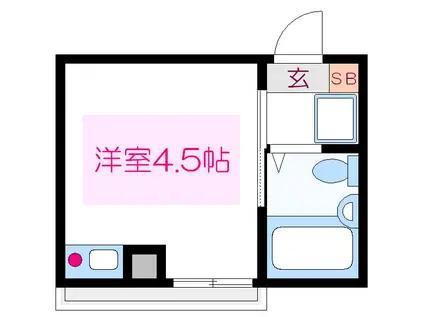 シャンテ錦糸町(ワンルーム/2階)の間取り写真