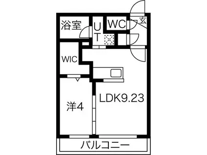 RED ORB TAMAHANA(1LDK/2階)の間取り写真