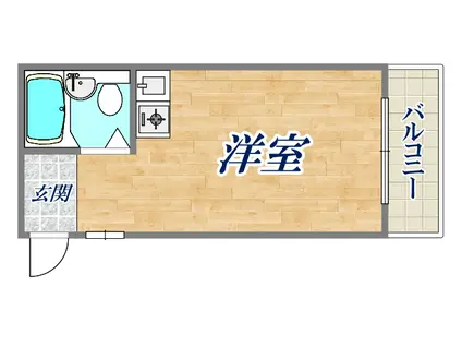 ダイドーメゾン甲子園口Ⅱ(ワンルーム/2階)の間取り写真