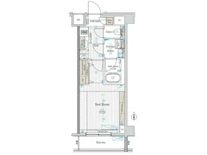 ブライズ中野江古田(1K/3階)の間取り写真