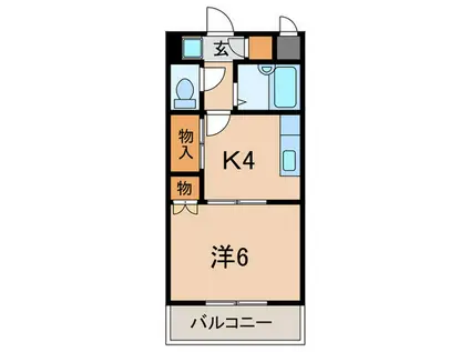 サンリベラル(1K/5階)の間取り写真