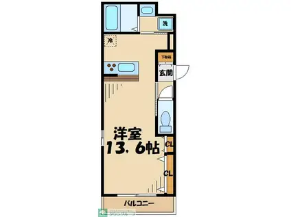 N・K・MAISON(ワンルーム/1階)の間取り写真