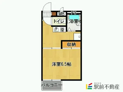 レオパレスそらまめ(1K/1階)の間取り写真