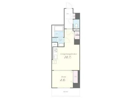 EAU・CLAIR 道灌山(1LDK/5階)の間取り写真