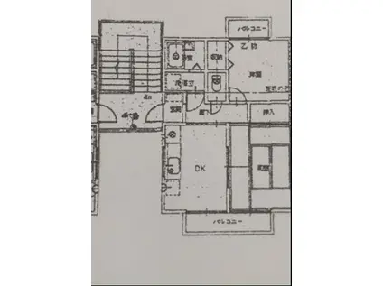 サマックス奥野ハイツ(3DK/2階)の間取り写真